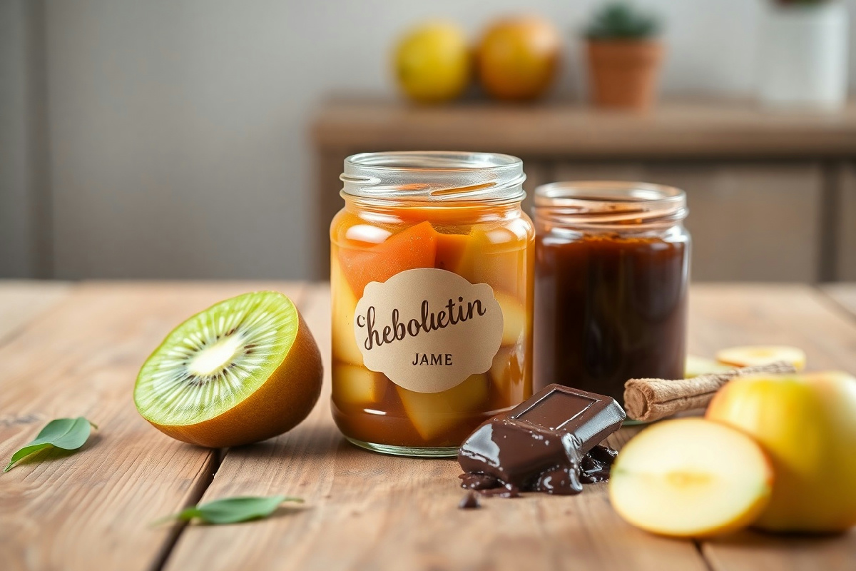 Marmellata di kiwi, zenzero, mele e cioccolato: un'esperienza di gusto irresistibile e unica